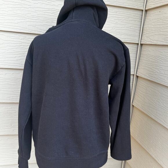 Vans hoodie sweatshirt, cheetah print, black, women's size XS - Picture 4 of 7